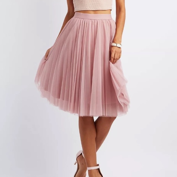 Charlotte Russe Dresses & Skirts - Pink Charlotte Russe Tulle Skirt S